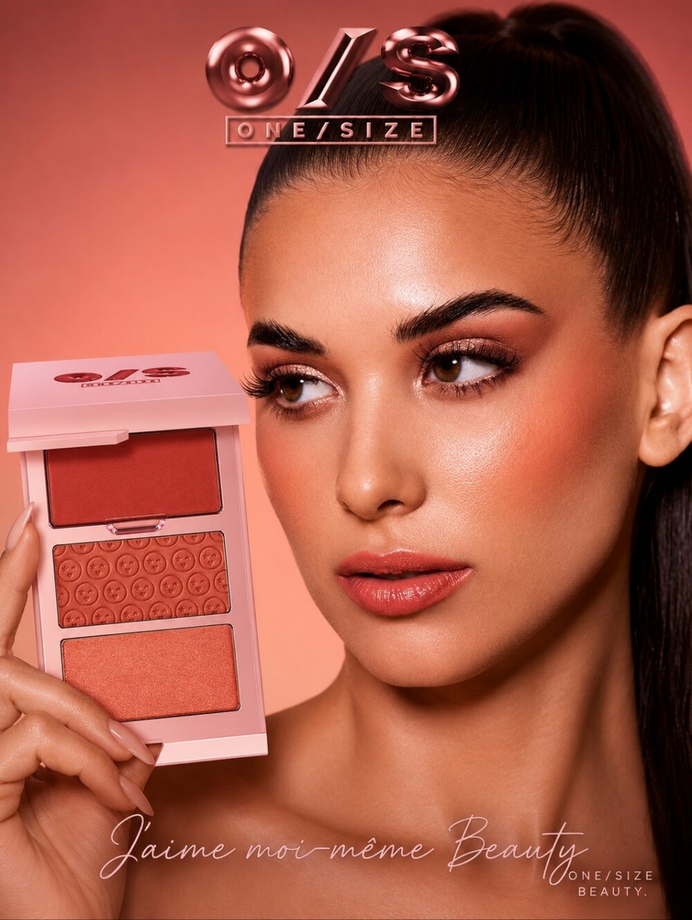 ONE SIZE Blush & Highlighter Trio- Freaky Peach